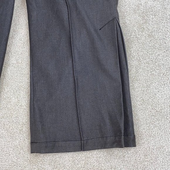 Sharagano Brown Wide Leg Pleat Crop Pants 6 - Picture 4 of 7